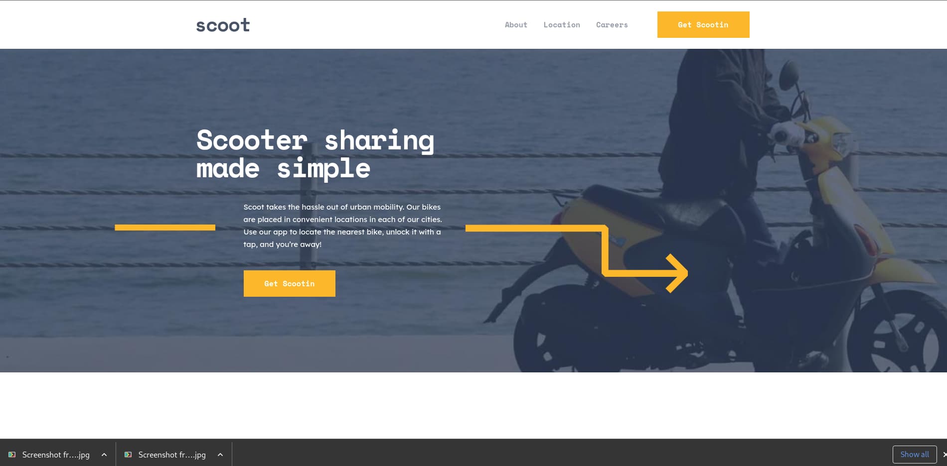 scoot renting website overview